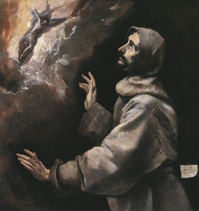 GRECO, El St. Francis Receiving the Stigmata dfh oil painting image